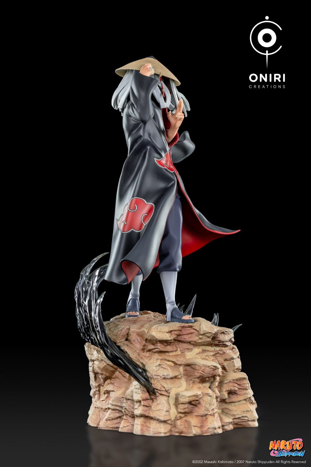 Statue Itachi Uchiha, détail du manteau